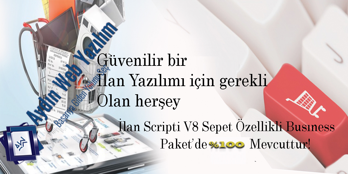 İlan Scripti V8 DIAMOND Sepet Özellikli Paket