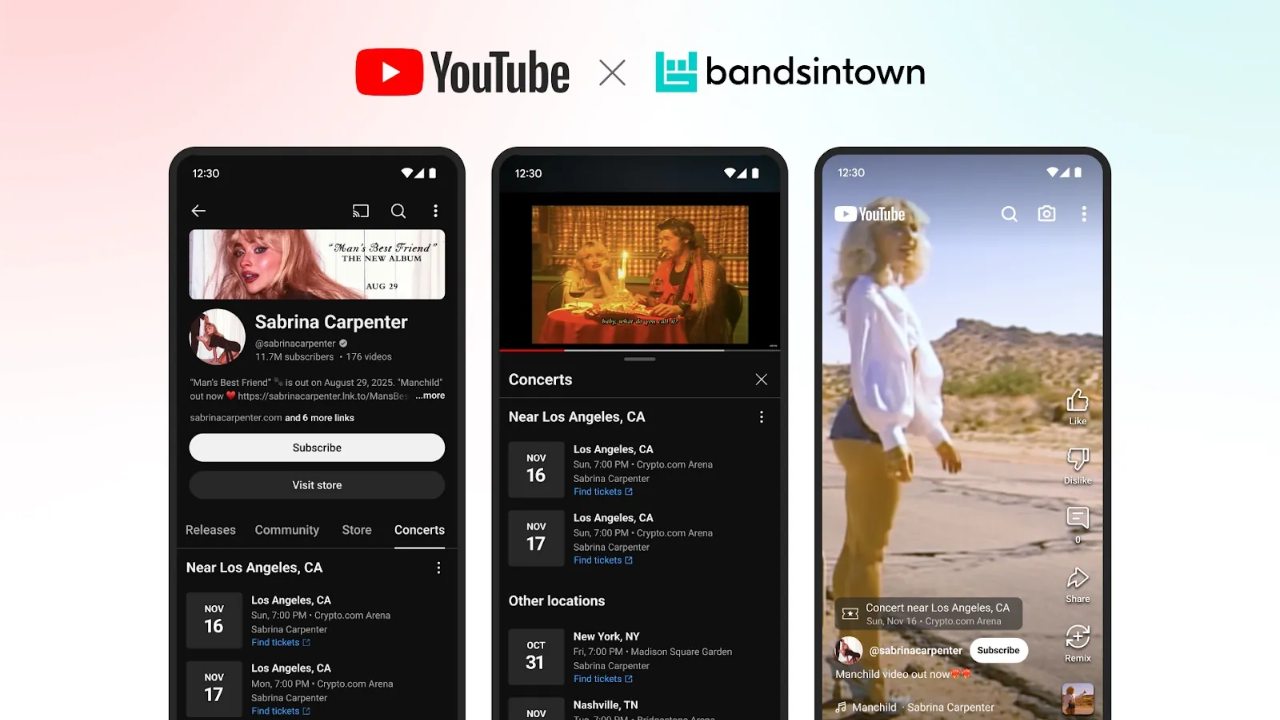 YouTube Artık Yakınınızdaki Konserleri de Göstermeye Başlayacak