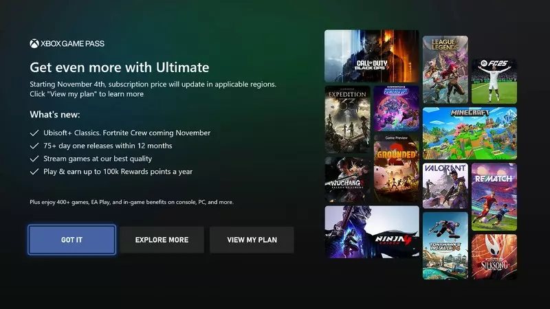 Game Passe bir günde %160 zam yapan Microsoft, Xboxta tam ekran reklamlar göstermeye başladı
