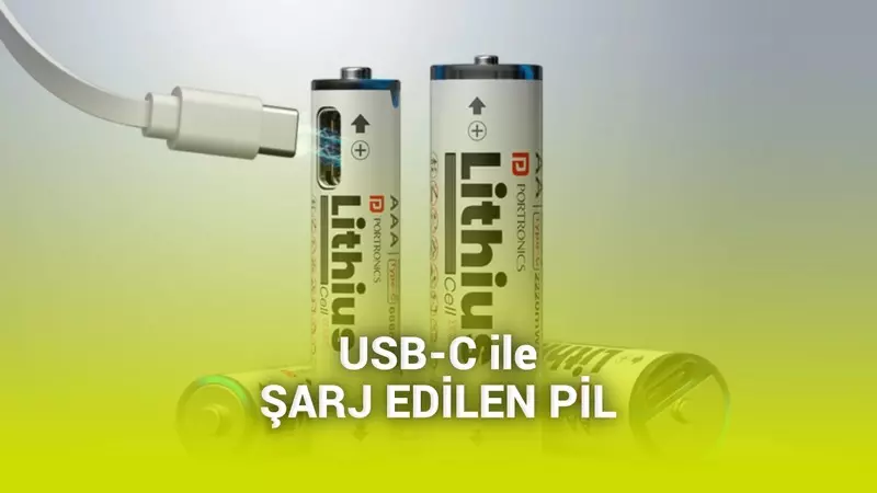 Telefon gibi USB-C takıp şarj edebileceğiniz pil tanıtıldı