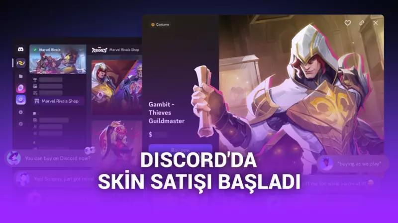 Discordda oyun skinleri satışı başladı