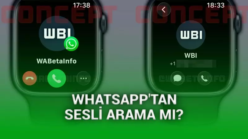 Apple Watcha WhatsApptan sesli arama özelliği gelirse böyle görünecek