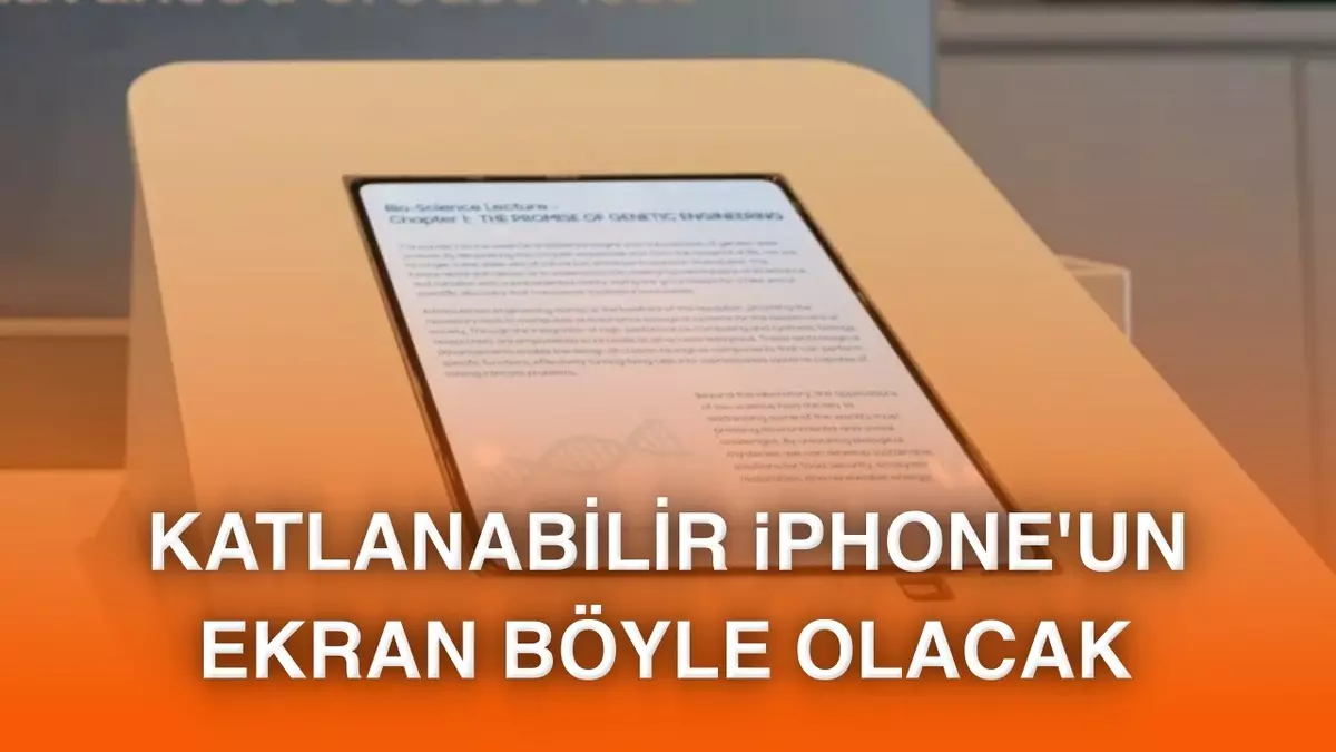 Katlanabilir iPhoneda kullanılacak: Samsung, kırışıklık olmayan katlanabilir ekranını gösterdi