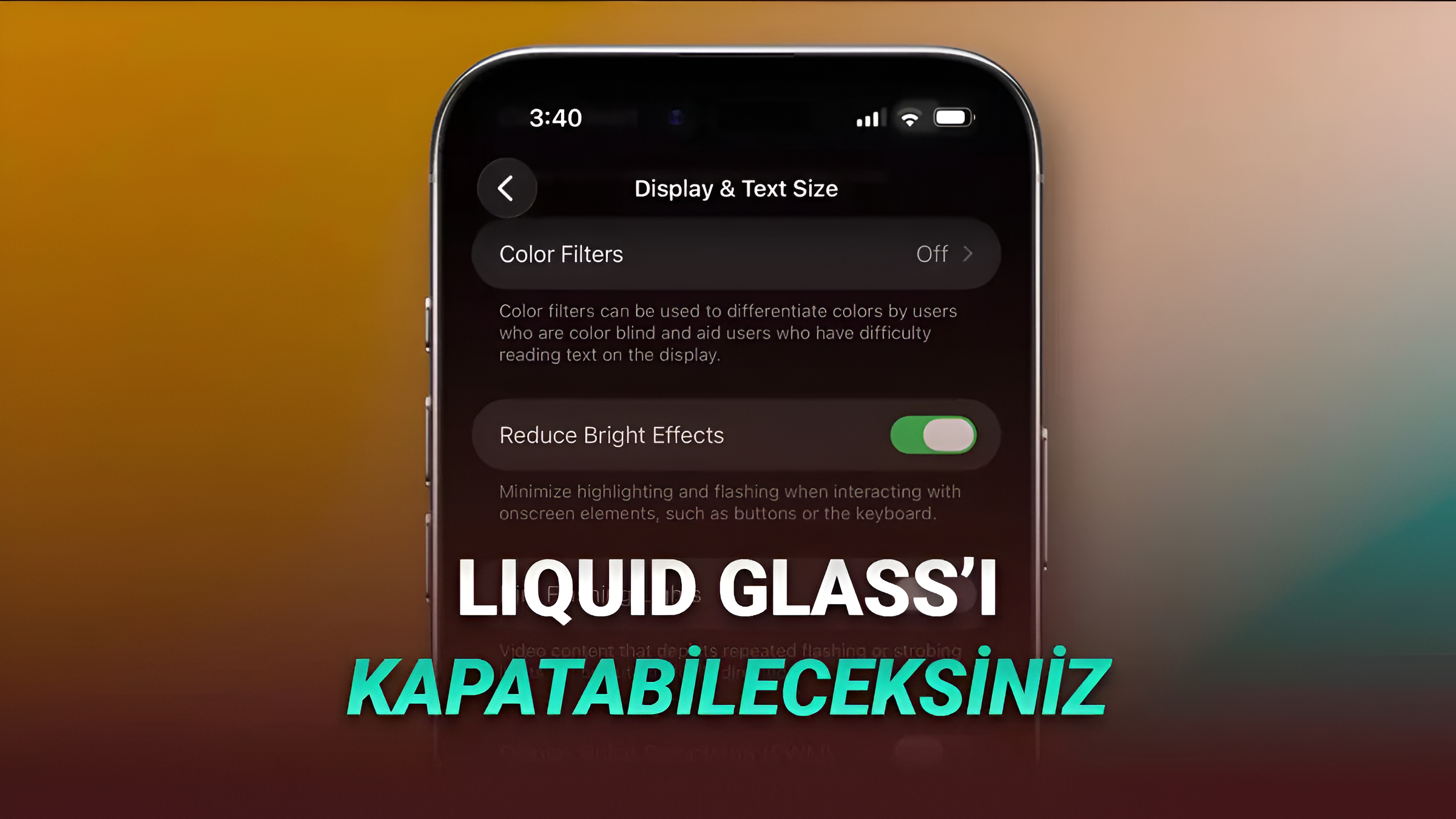 iOS 26.4, iPhoneların Liquid Glass Tasarımını Neredeyse Tamamen Kapatmayı Sağlayan Özellik Getirecek