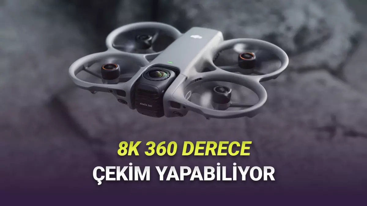 8K 60 FPS 360 Derece Video Kaydedebilen Drone DJI Avata 360 Tanıtıldı