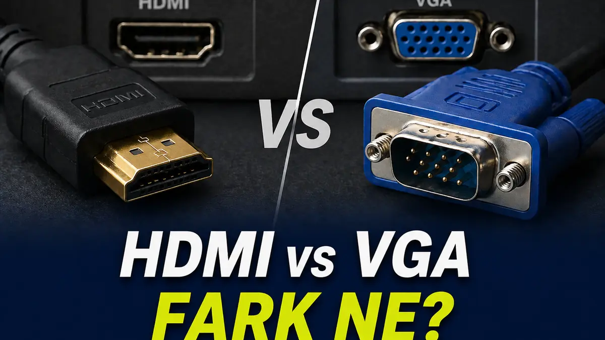 HDMI ve VGA Arasındaki Fark Ne? Hangisi Daha İyi?