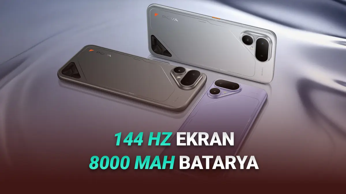 144 Hz Ekran, 8000 mAh Bataryalı TECNO POVA Curve 2 5G Türkiyede: İşte Fiyatı