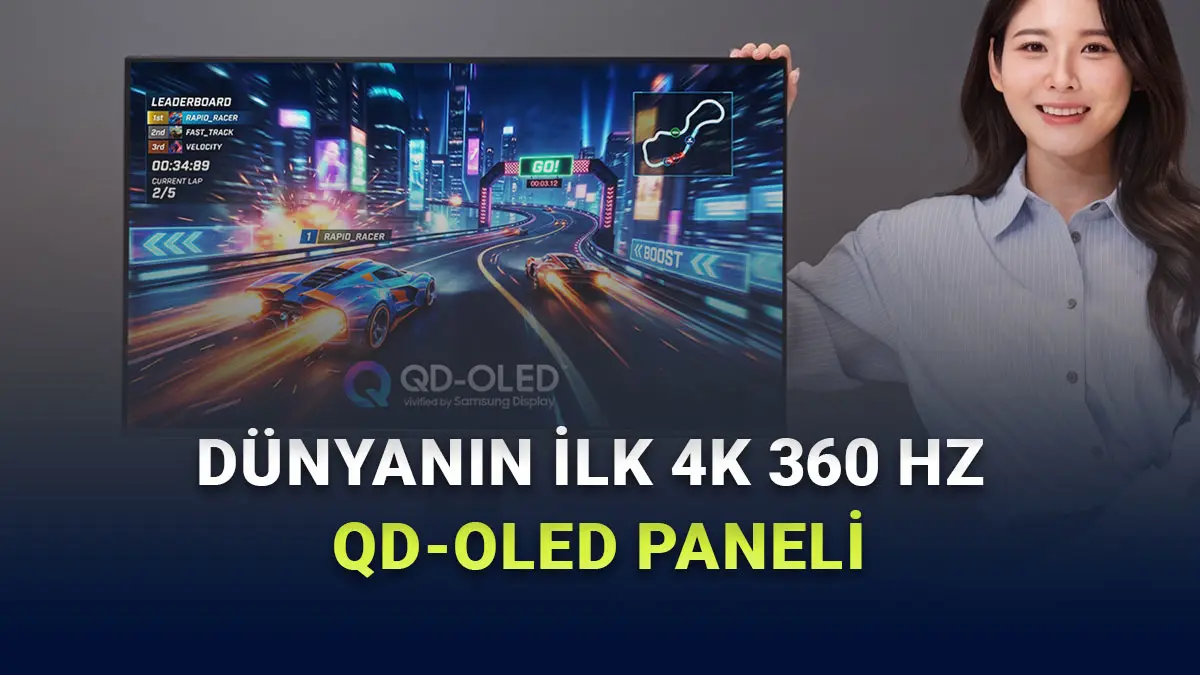 Samsung Display, Dünyanın İlk 360 Hz 4K QD-OLED Panelini Duyurdu