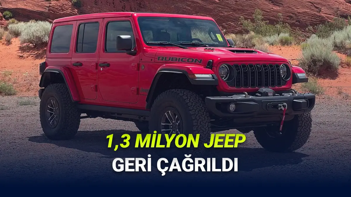 Yangın Riski Nedeniyle 1,3 Milyon Jeep Otomobil Geri Çağrıldı!