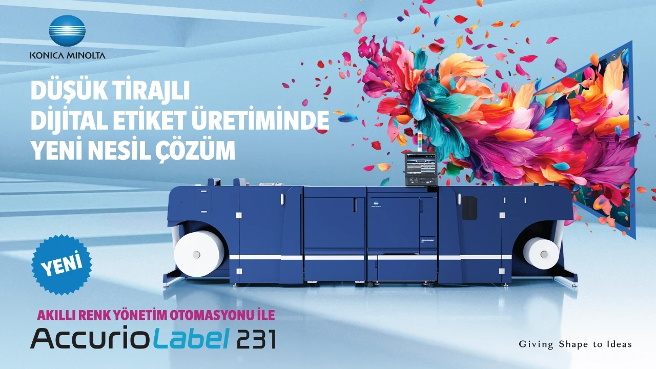 Konica Minolta, yeni dijital etiket baskı sistemi AccurioLabel 231’i duyurdu