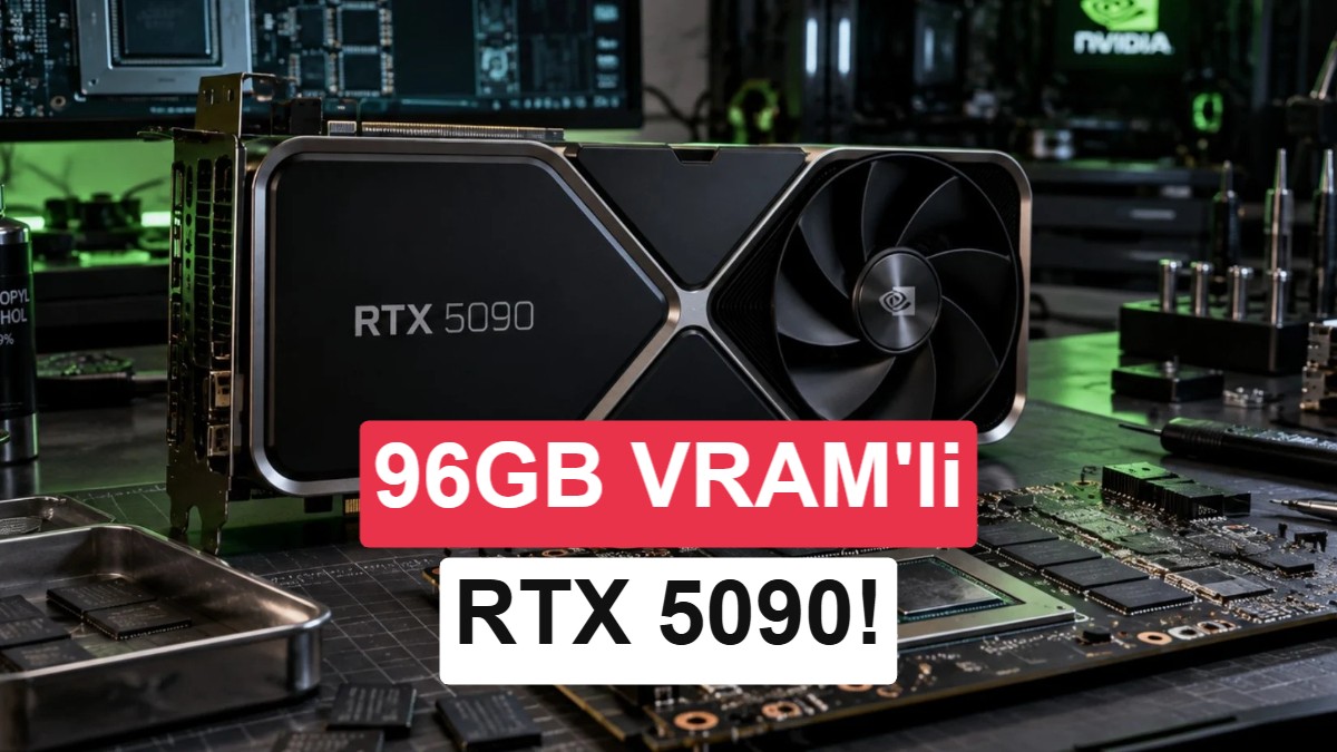 96 GB VRAM'li RTX 5090 almak ister misiniz? Fiyatı dudak uçuklatıyor