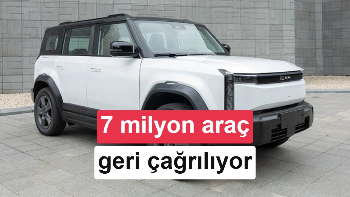 Çin'de 7 milyondan fazla araç geri çağrılıyor: Tesla, Chery, Xpeng ve daha birçok marka