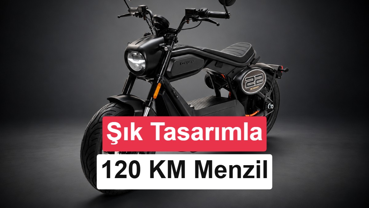 120 km menzilli klasik bobber görünümlü elektrikli motosiklet: Coopop Bobber