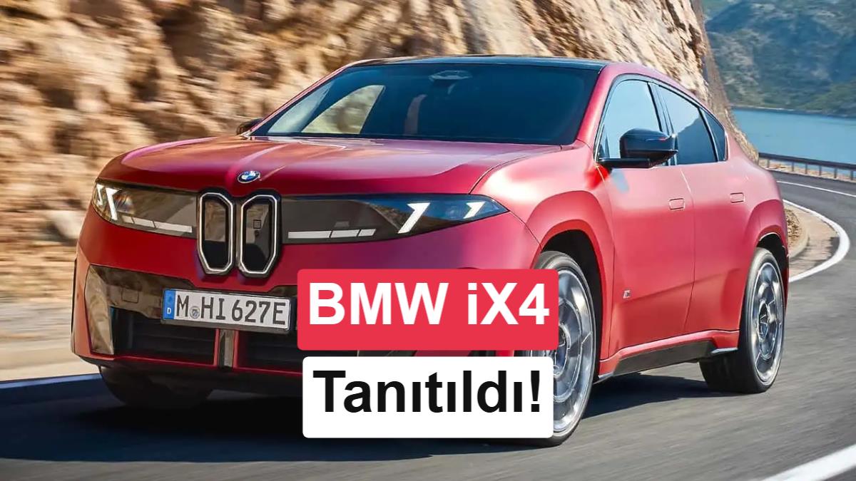 Elektrikli BMW iX4 tanıtıldı: 828 km menzil ve 603 beygir güç!