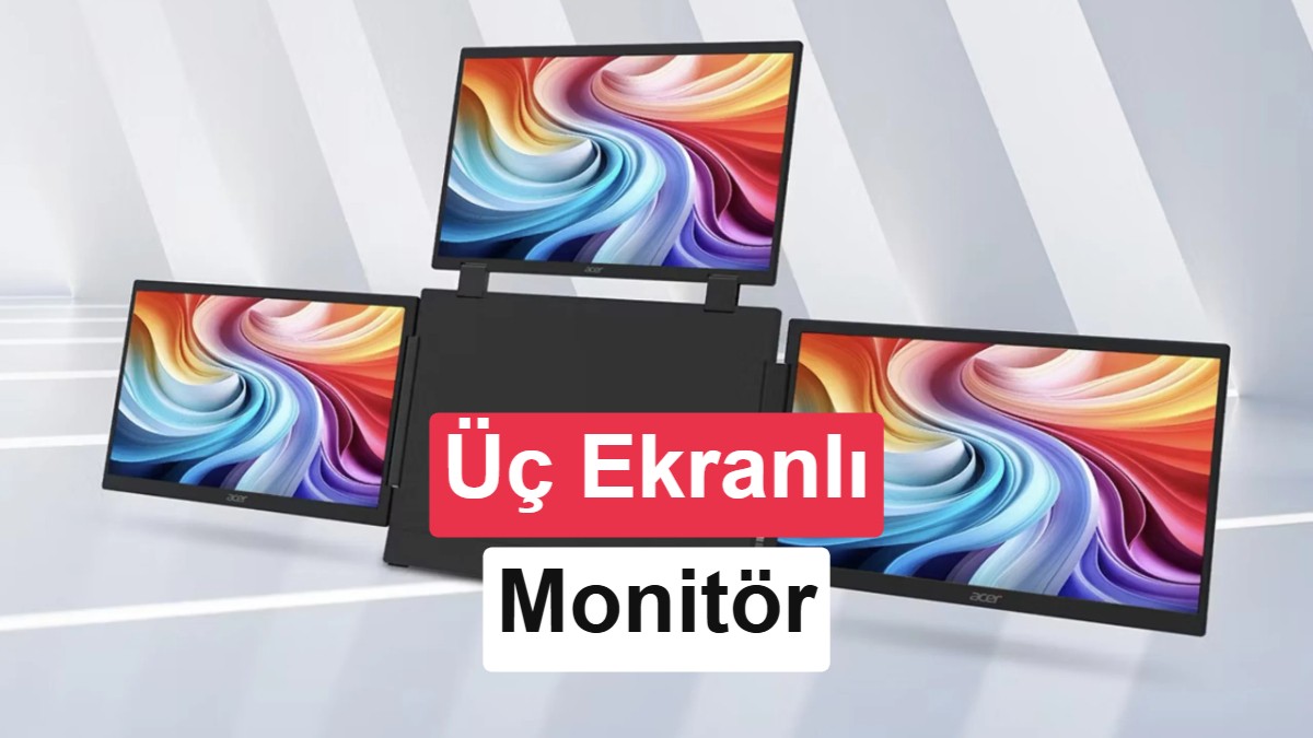 Acer üç ekranlı taşınabilir monitörünü tanıttı