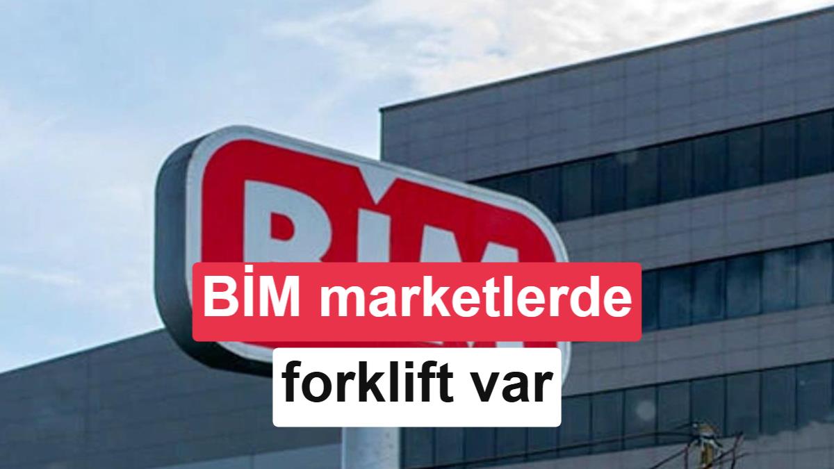 BİM marketler forklift ve transpalet satacak