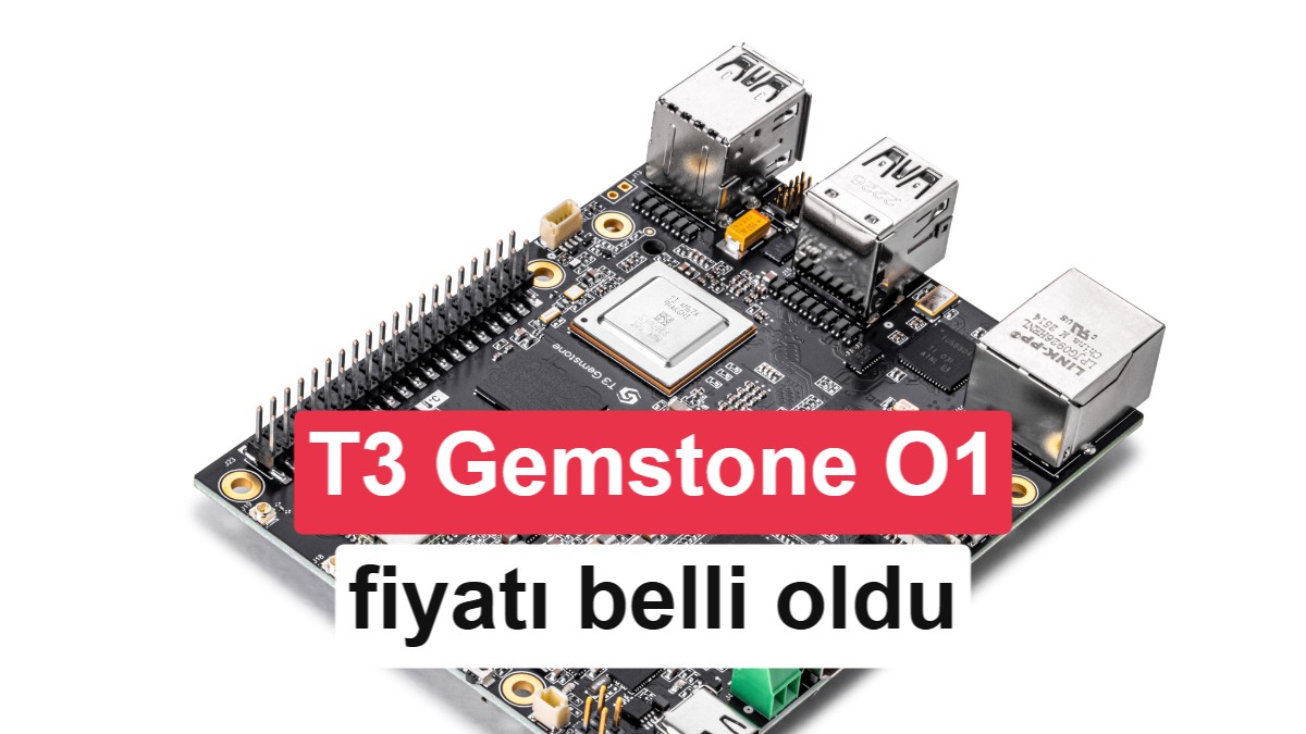 Yerli geliştirme kartı T3 Gemstone O1 fiyatı belli oldu