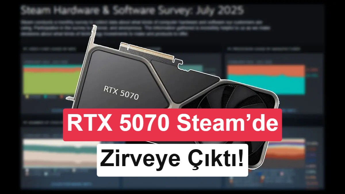 Steam'de en popüler ekran kartları belli oldu: RTX 5070'ten sürpriz