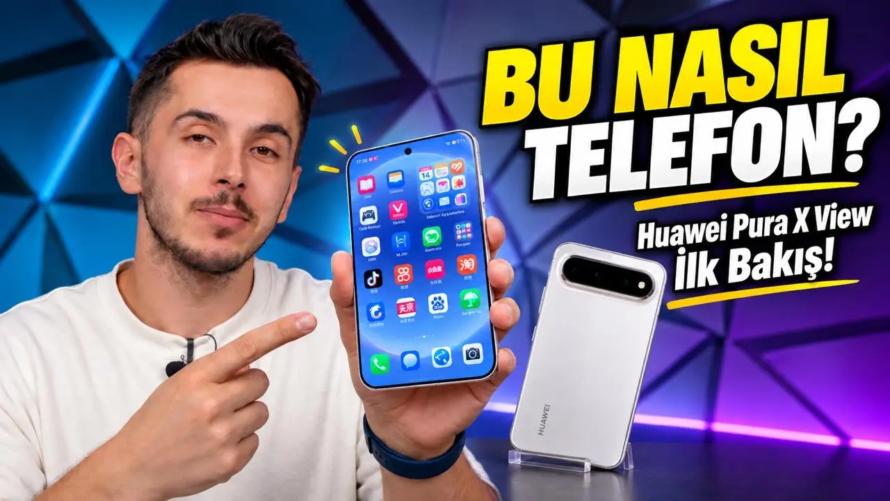 Katlanabilir Gibi Ama Katlanmıyor! – Huawei Pura X Kutusundan Çıkıyor
