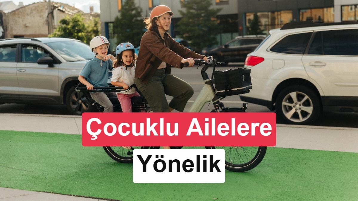 Çocuklu aileler için tasarlanan 100 km menzilli elektrikli bisiklet