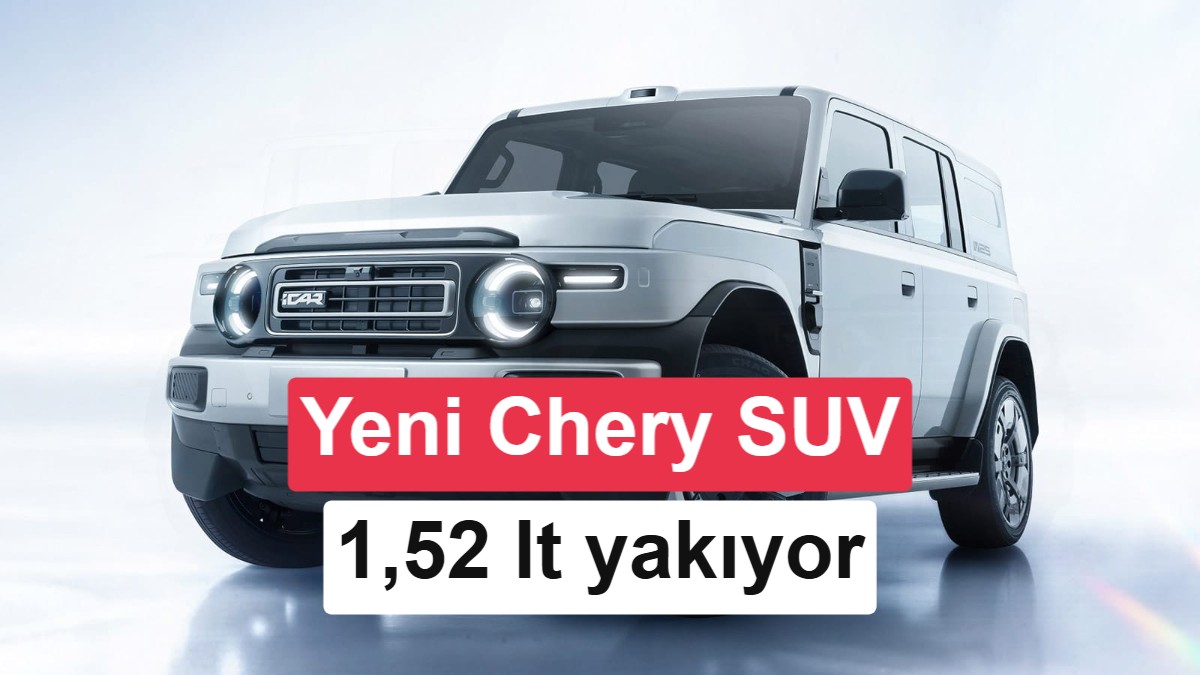 Yeni Chery iCaur V25: 1,52 litre yakan şehirli SUV yıl sonunda satışa çıkıyor