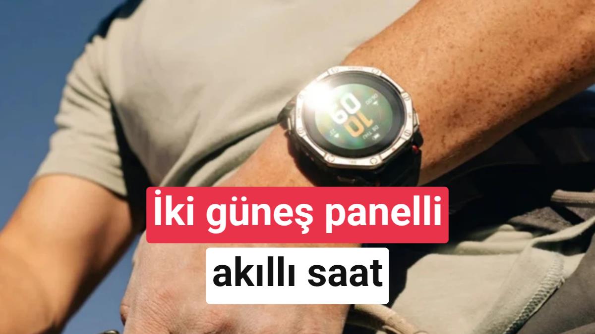 Amazfit çift taraflı güneş paneli olan akıllı saatini tanıttı
