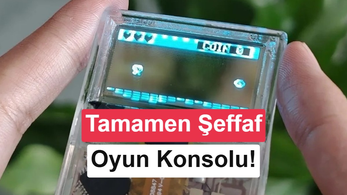 Dünyanın tamamen şeffaf ilk oyun konsolu tanıtıldı