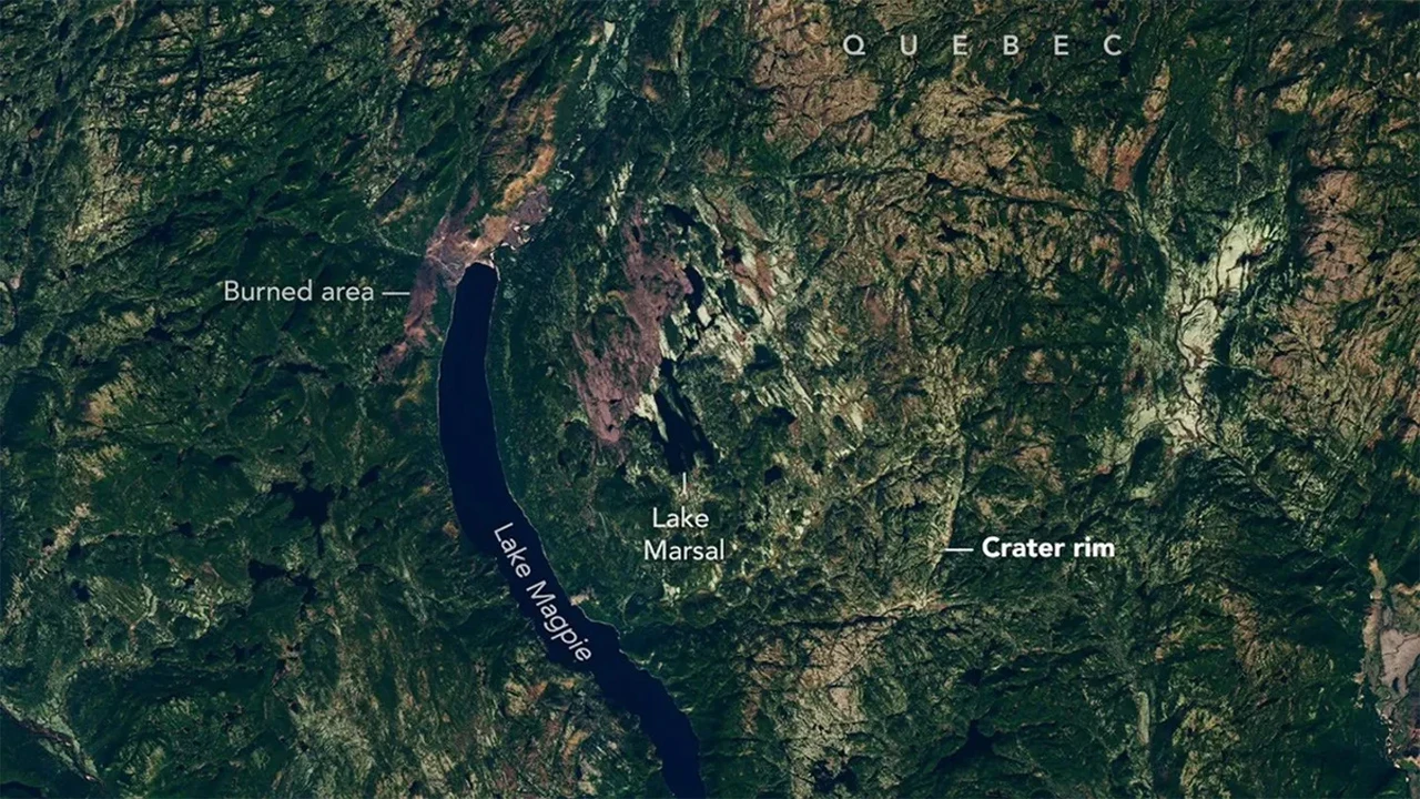 Google Maps'te kamp yeri arıyordu, 390 milyon yıllık göktaşı krateri buldu