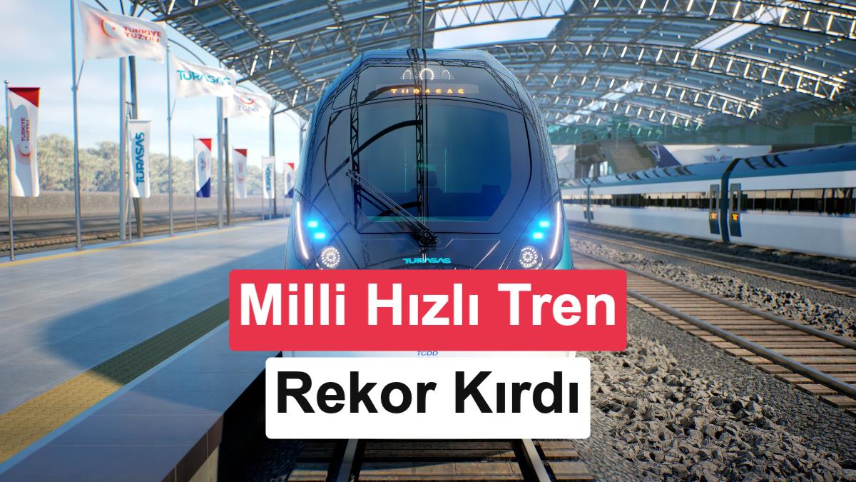 Türkiye'nin milli hızlı treni hız rekoru kırdı: Hedefi aştı!