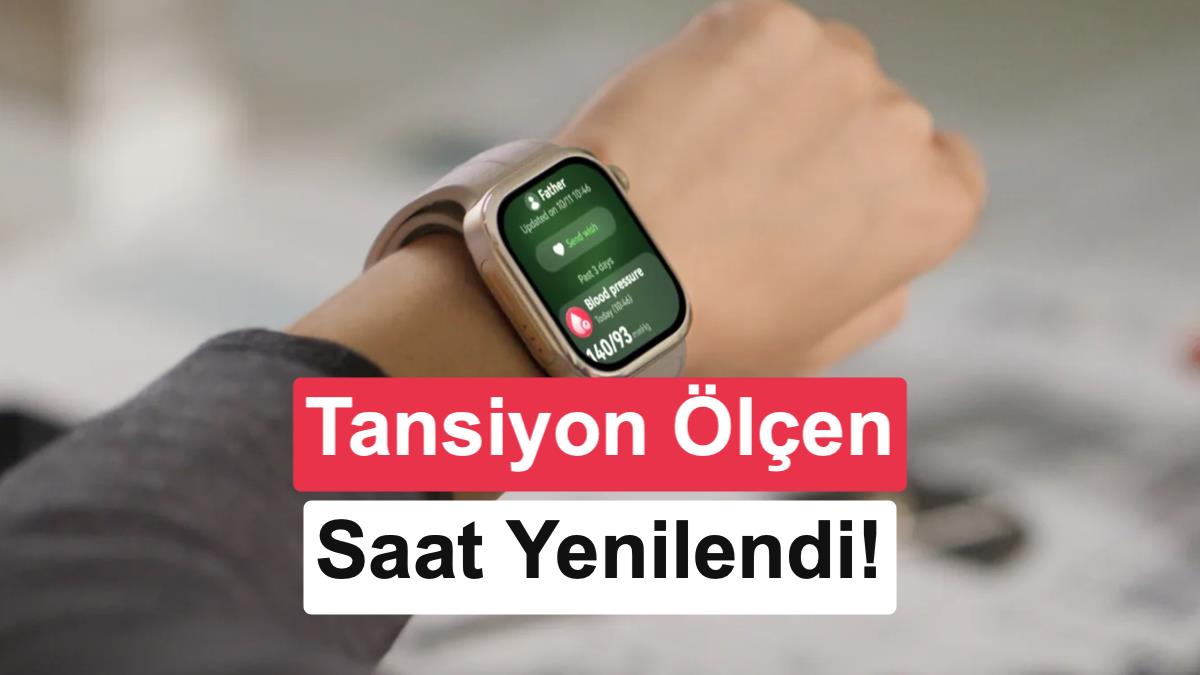 Tansiyon ölçen akıllı saat yenilendi: Huawei Watch D3