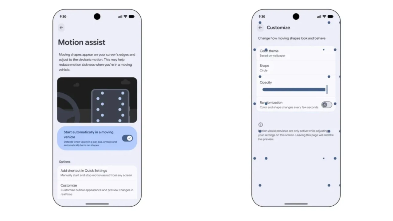 Google, araç tutmasına karşı Motion Assist'i kullanıma açmaya başladı