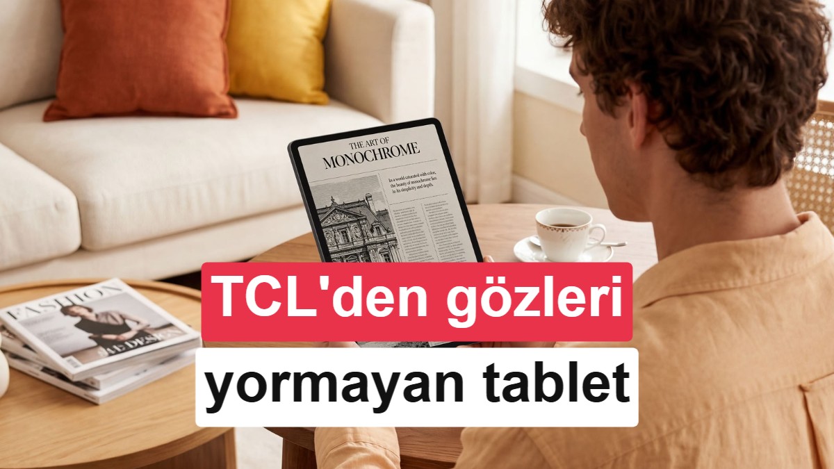 TCL Tab A1 NxtPaper gözleriniz için geliyor