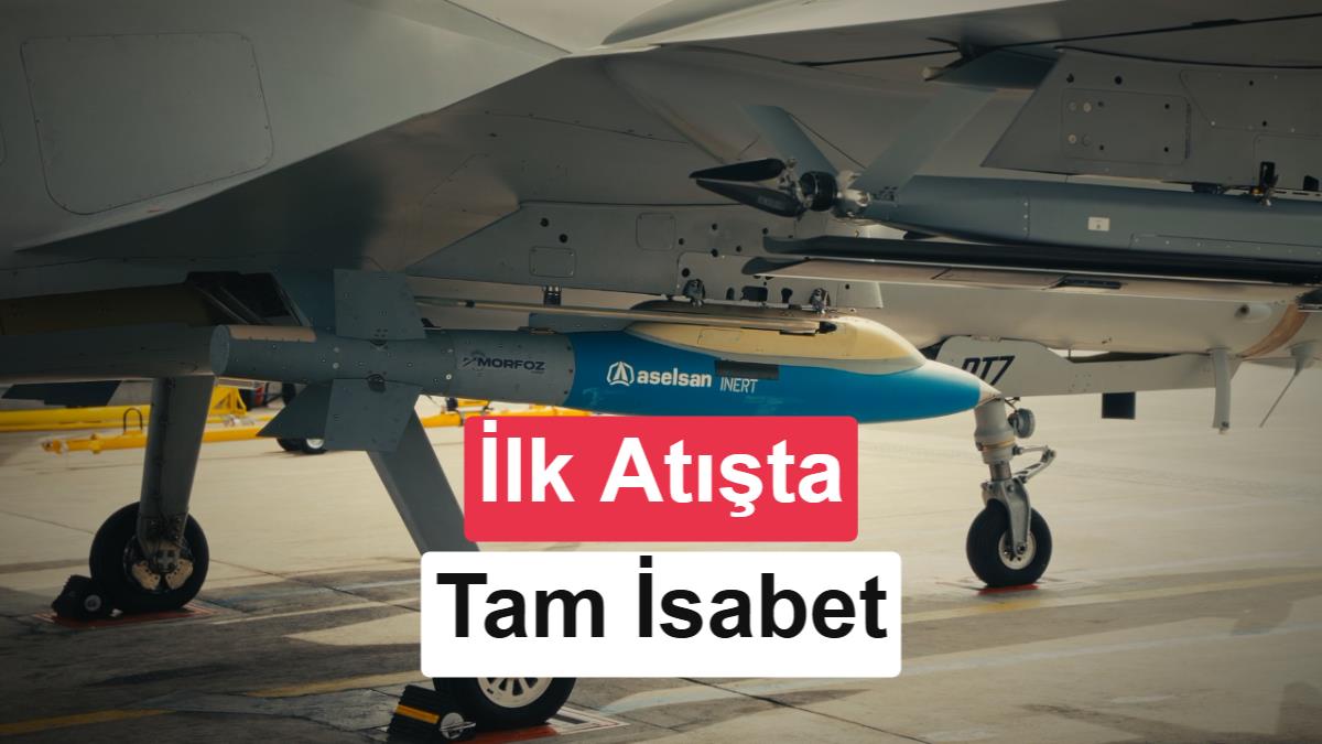 AKINCI, MGK mühimmatıyla ilk atış testini tam isabetle tamamladı