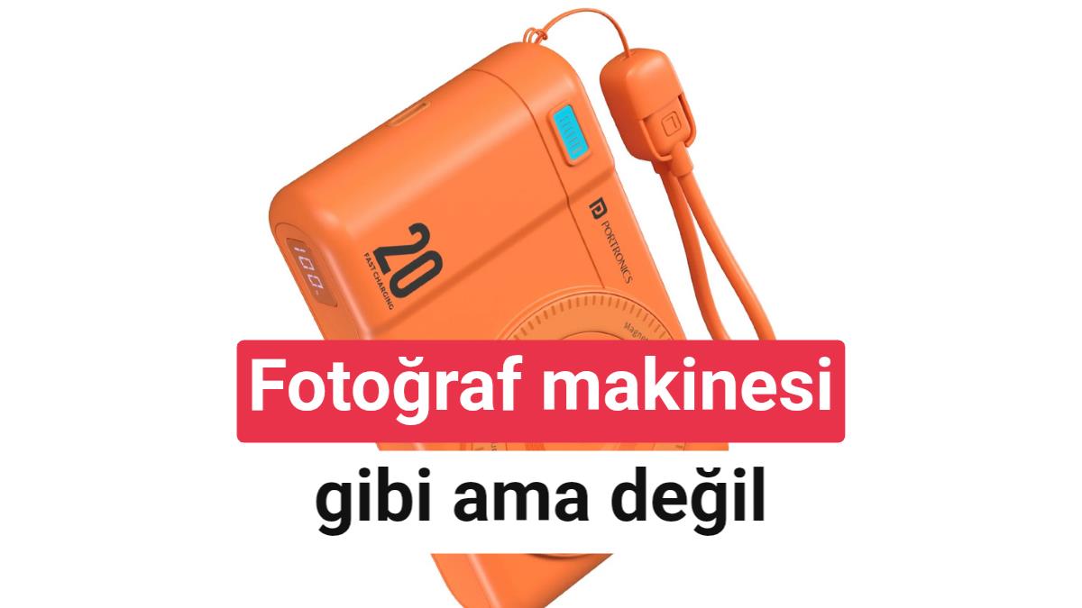 Fotoğraf makinesine benziyor ama powerbank