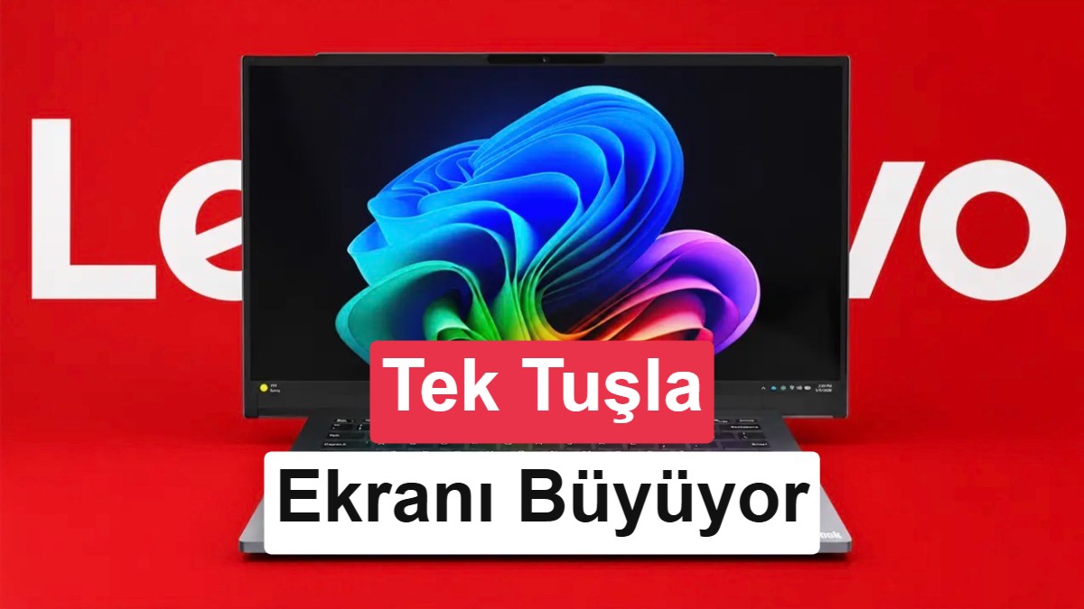 Lenovo’dan ekranı tek tuşla büyüyen laptop: Konsept ürün gerçeğe çok yaklaştı